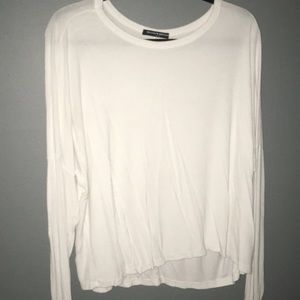 flowy white long sleeve